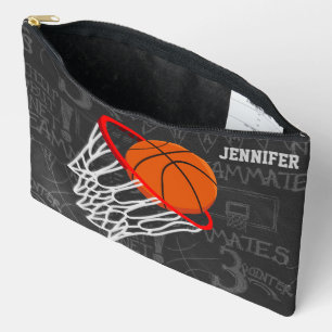 Personalisierter Basketball und Hoop Zubehörtasche
