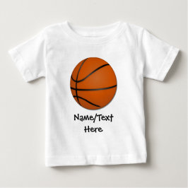 Personalisierter Basketballboden Baby T-shirt