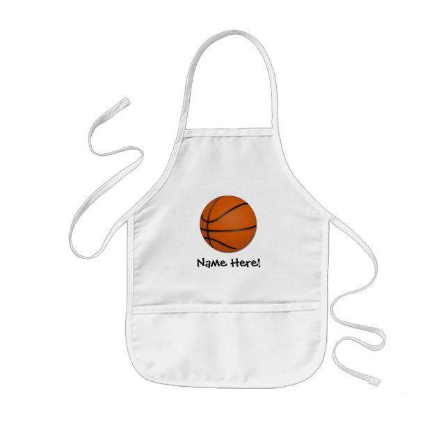 Personalisierter Basketballboden Kinderschürze (Vorne)