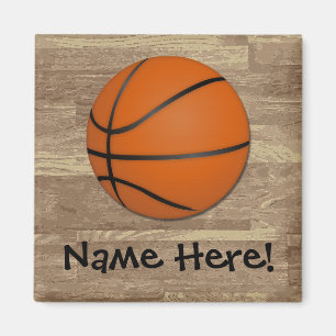 Personalisierter Basketballboden Magnet