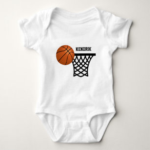 Personalisierter Basketballkarosserieanzug Baby Strampler