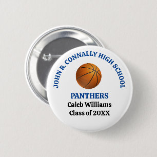 Personalisierter Basketballspieler der Blue High S Button