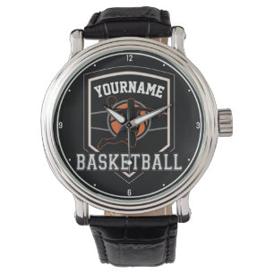 Personalisierter Basketballspieler NAME Slam Dunk Armbanduhr