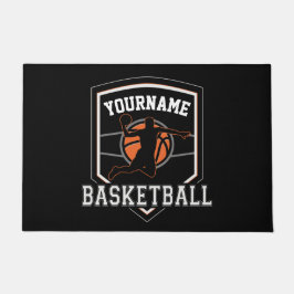 Personalisierter Basketballspieler NAME Slam Dunk  Fußmatte