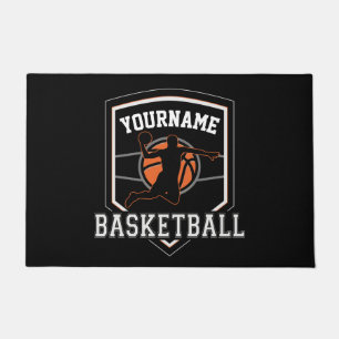 Personalisierter Basketballspieler NAME Slam Dunk Fußmatte