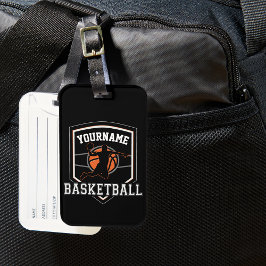 Personalisierter Basketballspieler NAME Slam Dunk  Gepäckanhänger