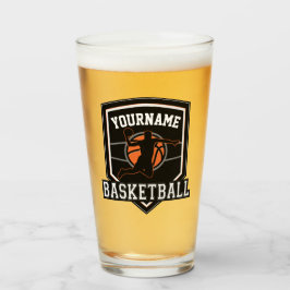 Personalisierter Basketballspieler NAME Slam Dunk  Glas