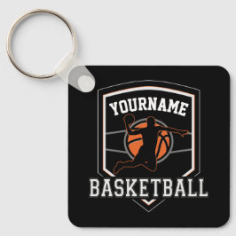 Personalisierter Basketballspieler NAME Slam Dunk  Schlüsselanhänger