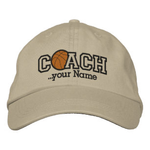 Personalisierter Basketballtrainer mit Ihrem Namen Bestickte Baseballkappe