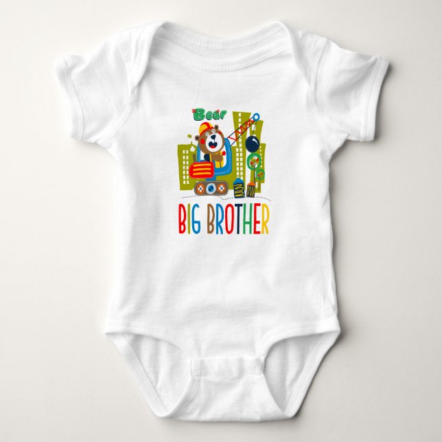 Personalisierter Bau Big Brother Baby Strampler (Vorderseite)