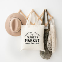 Personalisierter Bauernmarkt Grocery Tote Bag