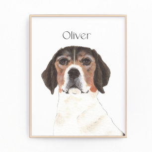 Personalisierter Beagle Art Fotodruck