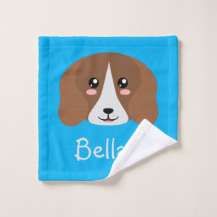 Personalisierter Beagle Badhandtuch Set