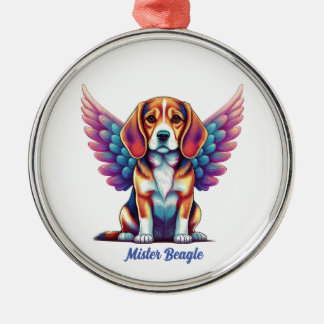 Personalisierter Beagle Gedenkstätte Akryllische H Ornament Aus Metall