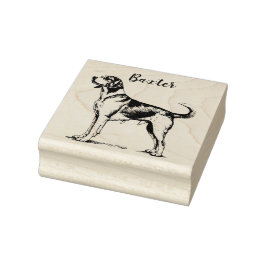 Personalisierter Beagle Gummistempel