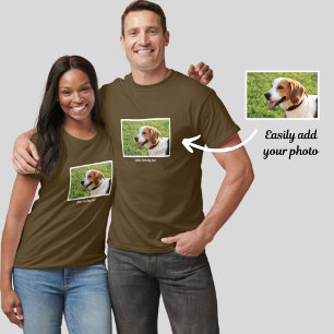 Personalisierter Beagle-HundeFoto-und Hundename T-Shirt