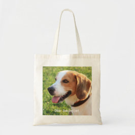Personalisierter Beagle-HundeFoto-und Hundename Tragetasche