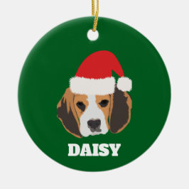 Personalisierter Beagle Keramik Ornament