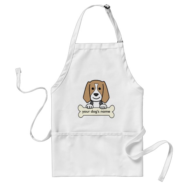 Personalisierter Beagle Schürze (Vorne)