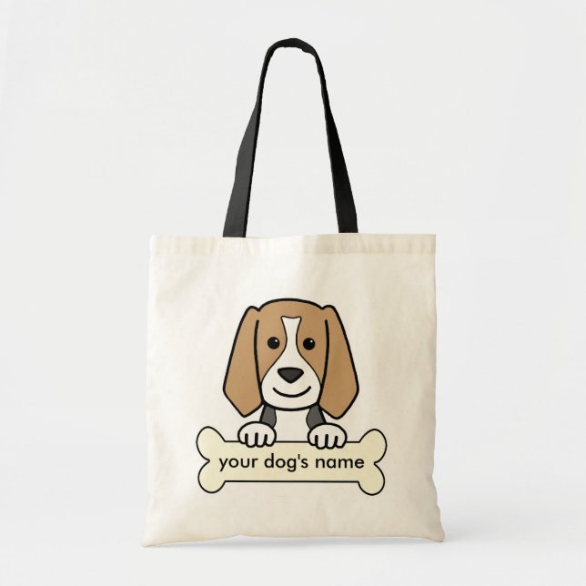 Personalisierter Beagle Tragetasche (Vorne)