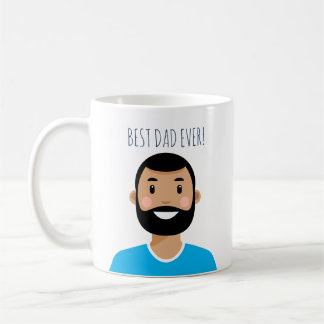 Personalisierter bearbeitbarer bester Vater je Tas Kaffeetasse