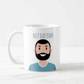 Personalisierter bearbeitbarer bester Vater je Tas Kaffeetasse