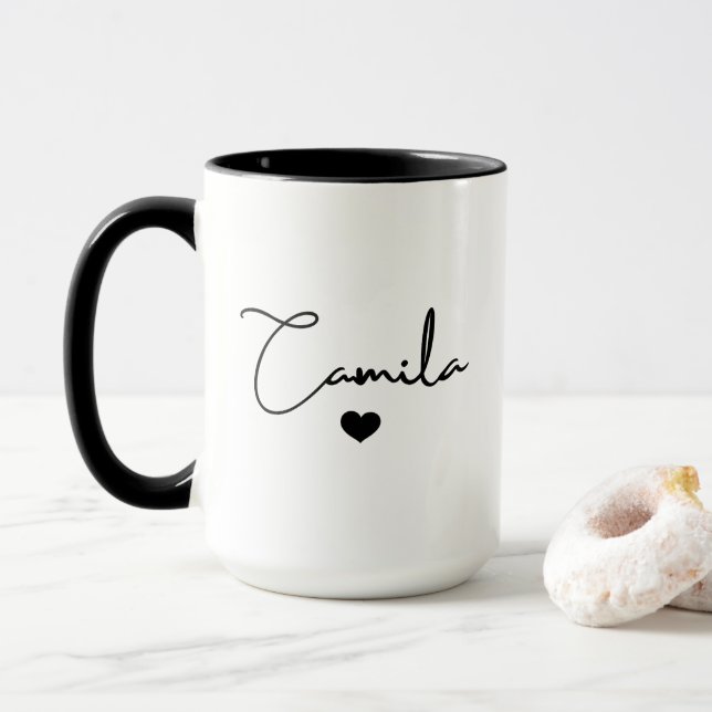 Personalisierter Becher, Becher mit eigenem Namen, Tasse (Mit Donut)