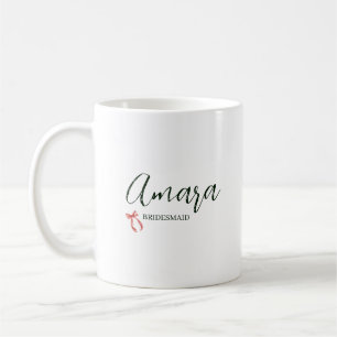 Personalisierter Becher, Brautjungfer-Geschenk Kaffeetasse
