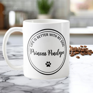 Personalisierter Becher 'Das Leben ist besser mit Kaffeetasse