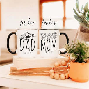 Personalisierter Becher für Mama und Papa, Geschen Tasse