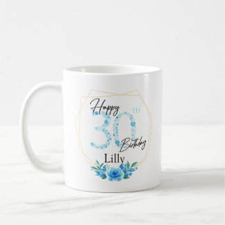 Personalisierter Becher Geburtstagsgeschenk für Si Kaffeetasse