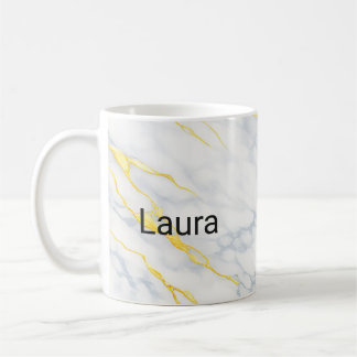 Personalisierter Becher Goldäderungseffekt Individ Kaffeetasse