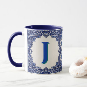 Personalisierter Becher Portugiesische Azulejo-Fli Tasse