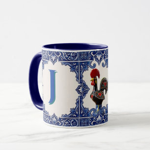 Personalisierter Becher Portugiesische Azulejo-Häh Tasse