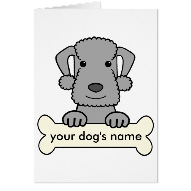 Personalisierter Bedlington Terrier (Vorne)