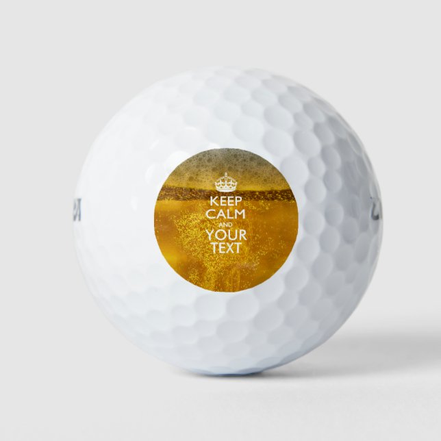Personalisierter BEHALT-CALM und Ihr kreativer Tex Golfball (Vorderseite)