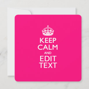 Personalisierter BEHALT-CALM und Ihr Text leicht P