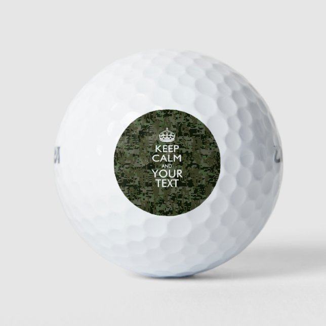 Personalisierter BEHALTEN CALM und Ihr kreativer T Golfball (Vorderseite)