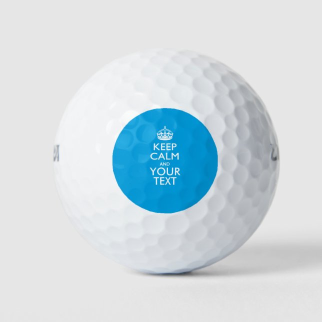 Personalisierter BEHALTEN CALM und Ihr kreativer T Golfball (Vorderseite)