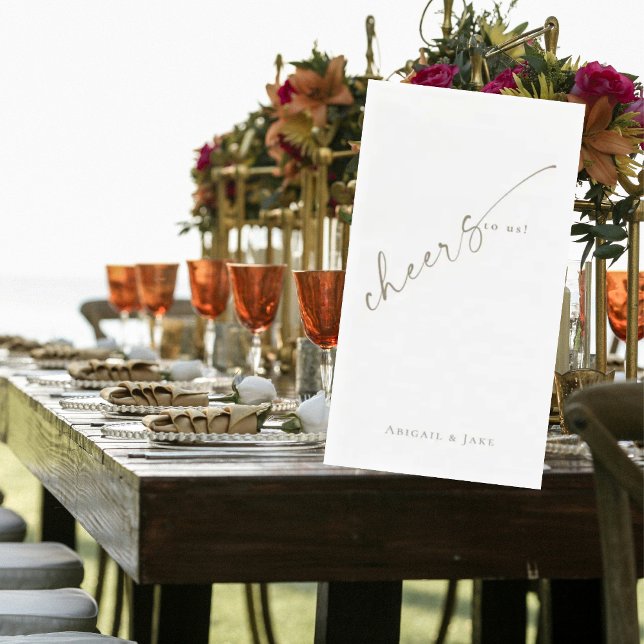 Personalisierter Beifall für uns Hochzeitsgast Nap Serviette (Von Creator hochgeladen)