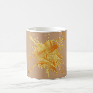 Personalisierter Beige-Pastell-Herbst-Papierstrukt Kaffeetasse