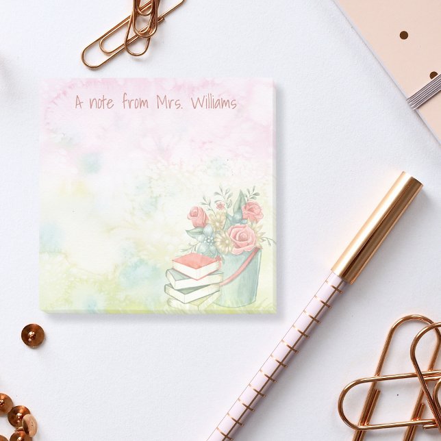 Personalisierter Beitrag IT-Hinweise für LehrerInn Post-it Klebezettel (Post it notes for teachers.)