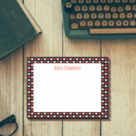 Personalisierter Beitrag zu Roten und Weißen Herze Post-it Klebezettel