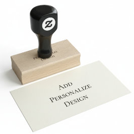 Personalisierter benutzerdefinierter 2,5 cm x 6,4 gummistempel