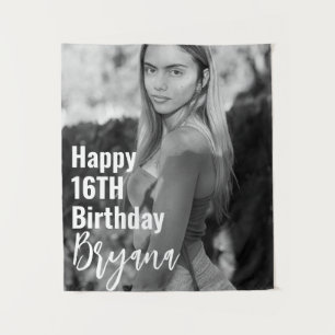 Personalisierter benutzerdefinierter Foto Bild Par Wandteppich