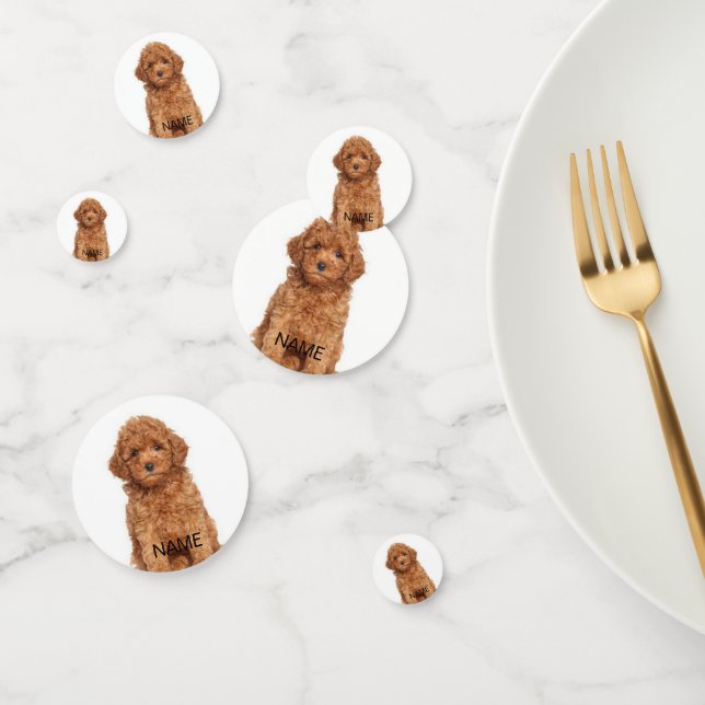 Personalisierter benutzerdefinierter Foto-Bildname Konfetti (Gruppe)