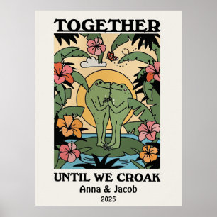 Personalisierter, benutzerdefinierter Frosch, zwei Poster
