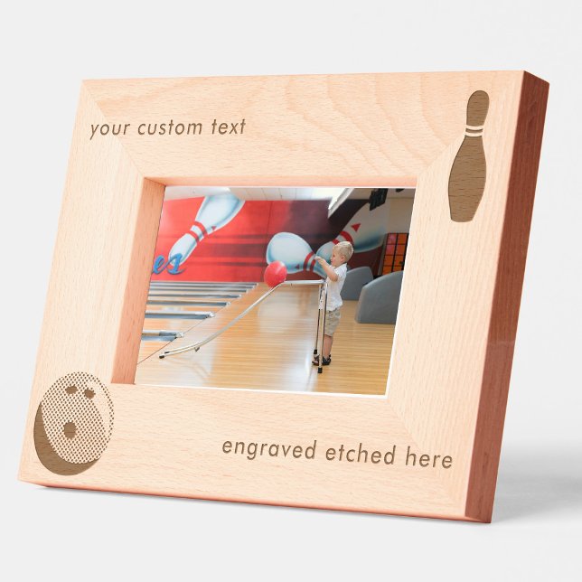 Personalisierter, benutzerdefinierter, geätzter Bo Geätzte Rahmen (Personalized Custom Engraved Etched Bowling Ball)