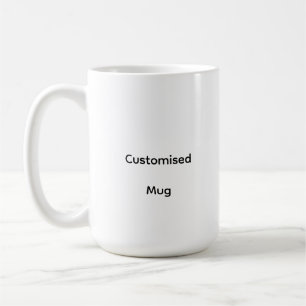 Personalisierter benutzerdefinierter klassischer B Kaffeetasse