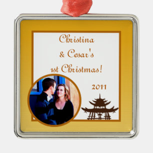 Personalisierter, benutzerdefinierter Schmuck Warm Ornament Aus Metall